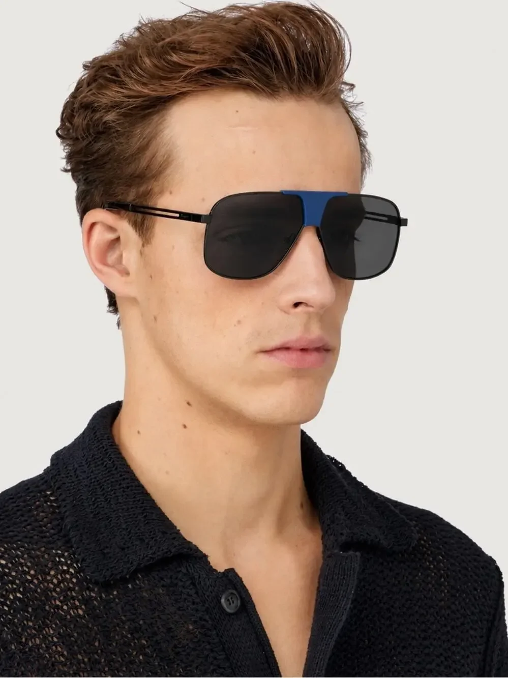 New Salvatore Ferragamo SF292S 029 Black Frame Sunglasses Blue Bridge Authentic